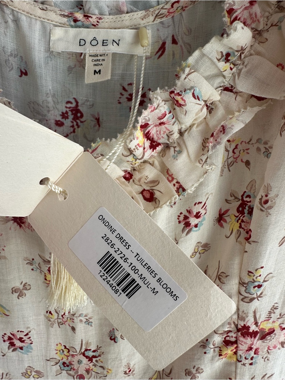 Doen Ondine Dress Tuileries Bloom Size M - Picture 3 of 6
